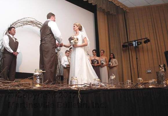 Couple have uptown wedding